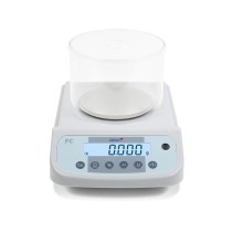 Frontal da balança laboratório Gram FC-200 com  proteção contra o vento