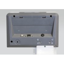 Parte inferior do indicador de pesagem da balança Kern MPE 250